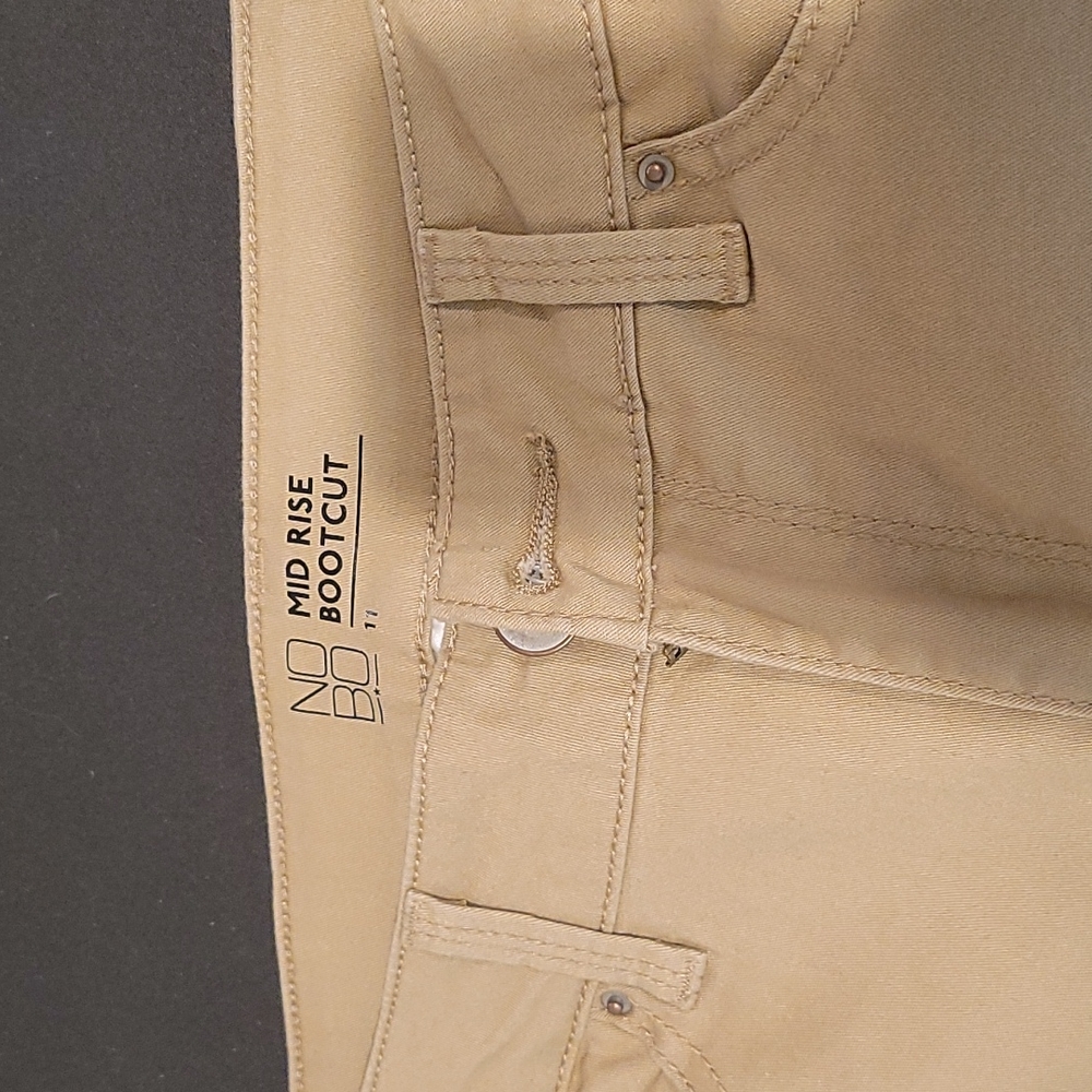 Khaki Mid Rise Boot Cut - Picture 2 of 3